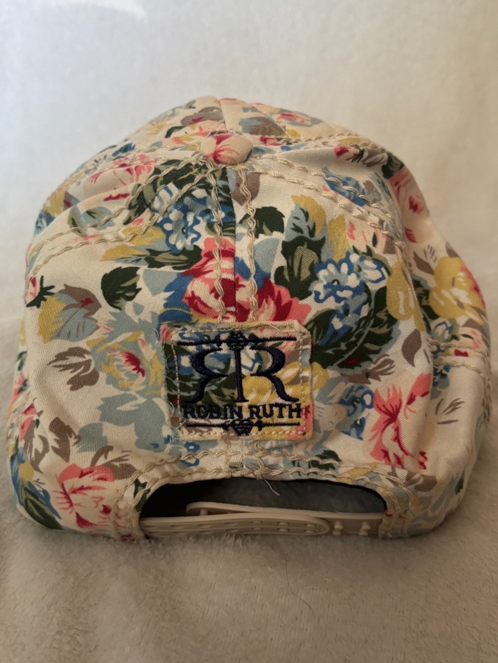 Chicago Floral Baseball Cap Robin Ruth Adjustable Strapback Hat - Picture 5 of 6